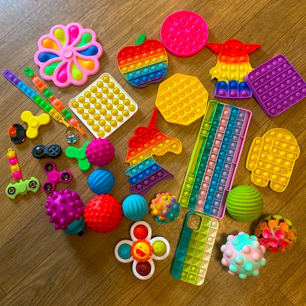 Pop it sensory toy bundle